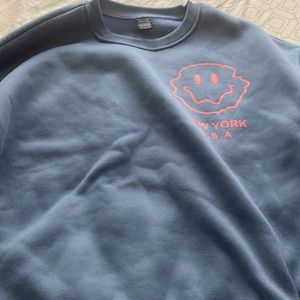 Sweater, soft, pink and blue , mainly blue. XS, SHEIN